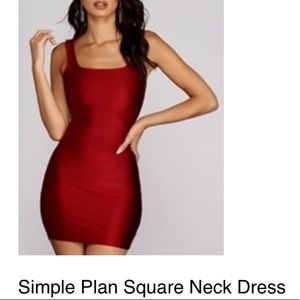 Burgundy Windsor dress